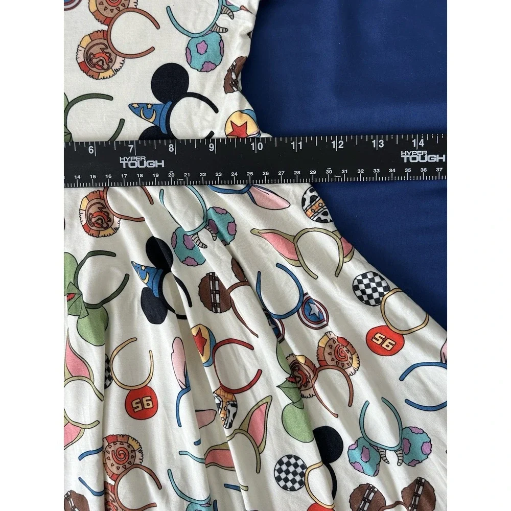 New Bamboo Girls Dress Disney Park Mickey EARS Summer Size 3 3T FULL Twirl Swing